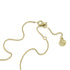 on an adjustable length 22 inch 18k gold chain<br>you can wear at 20, 21, or 22 inches <span class='visuallyhidden'>Call or text 323-404-2959 for shopping assistance</span>